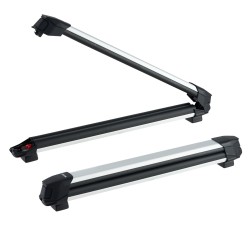 Suksi- ja lumilautateline alumiiniseoksesta 2 kpl 6 paria tai 4 lautaa