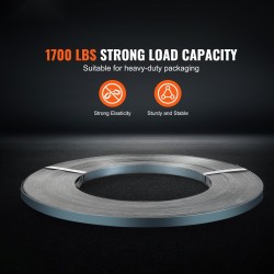 Teräsvannenauha musta 500 m 19 mm 0,55 mm 770 kg