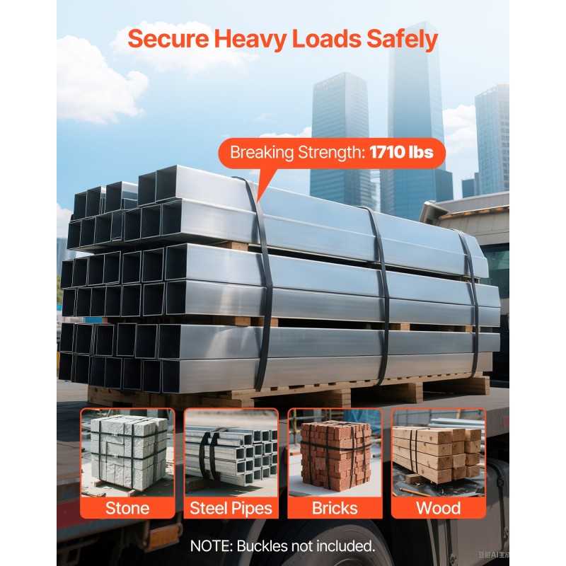 Teräsvannekela 19 mm 0,55 mm 91 m 775,6 kg murtolujuus