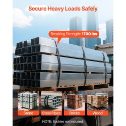 Teräsvannekela sinkitty 19 mm 0,55 mm 500 m 770 kg murtolujuus kuormansidontaan