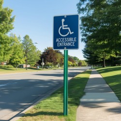 U-muotoinen galvanoitu teräskylttitolppa 2440 mm 4 kpl vihreä