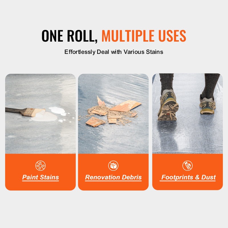 Maton suojakalvo polyeteeni 91,4 cm x 61 m itsekiinnittyvä läpinäkyvä