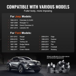 Vanteen levikkeet alumiiniseos 50,8 mm 5x4,5 jako 82,5 mm keskireikä 4 kpl