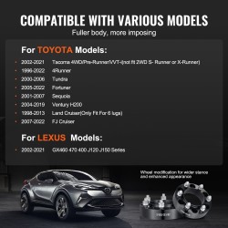 Soviterenkaat alumiiniseos 38,1 mm 6x5,5 106,1 mm keskiöity 4 kpl