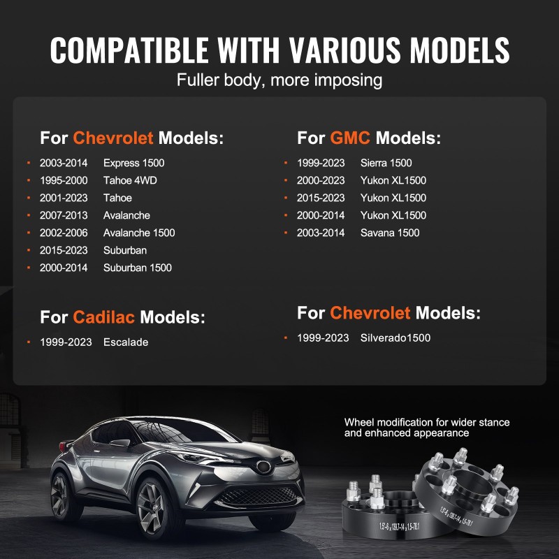 Vannelevikkeet alumiiniseos 38,1 mm 6-pulttiset M14x1,5 78,1 mm 4 kpl