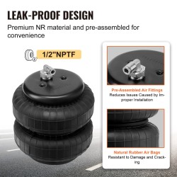 Ilmajousitussarja taka-akselille sopii F250 F350 1999-2004 2008-2010 2 ilmapussia 2268 kg kantavuus