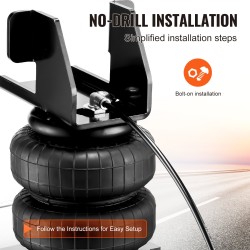 Ilmajousisarja taka-akselille NR ilmapussit 2 kpl 5–100 psi 2007–2018 Silverado/Sierra 1500