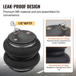 Ilmajousisarja taka-akselille kumiset ilmapussit 2 kpl 5–100 psi Silverado 2019–2023