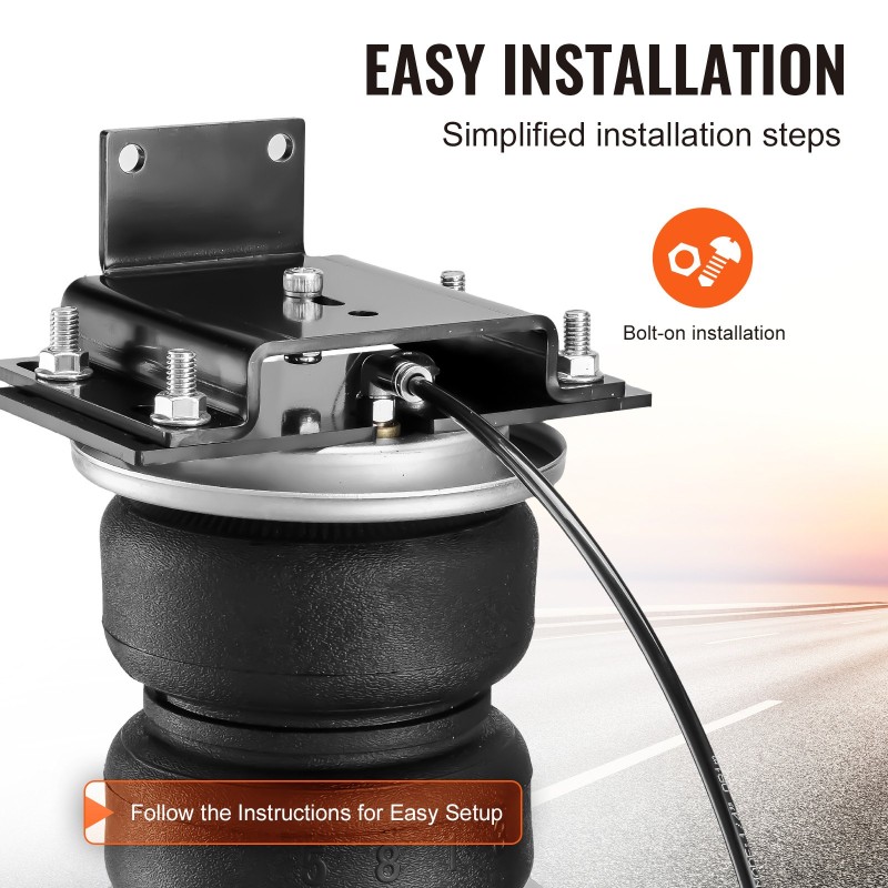 Ilmajousituspaketti NR-ilmapusseilla 2 kpl 5–100 PSI 5000 lbs Dodge Ram 1500 yhteensopiva