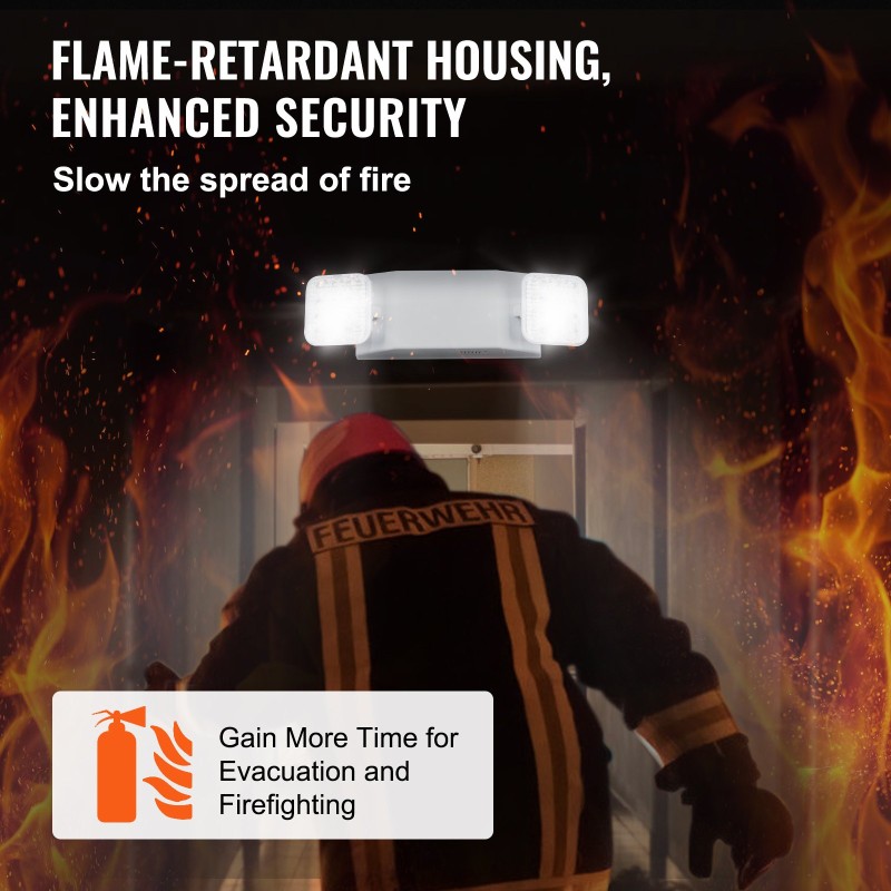 Hätävalaisinsarja 12 kpl kolmen watin kaksi säädettävää LED-päätä 180 minuutin akku liekinestomuovi