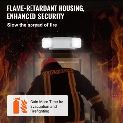 LED-hätävalot 24 kpl 3 W 180 minuutin akku 2 säädettävää neliöpäätä