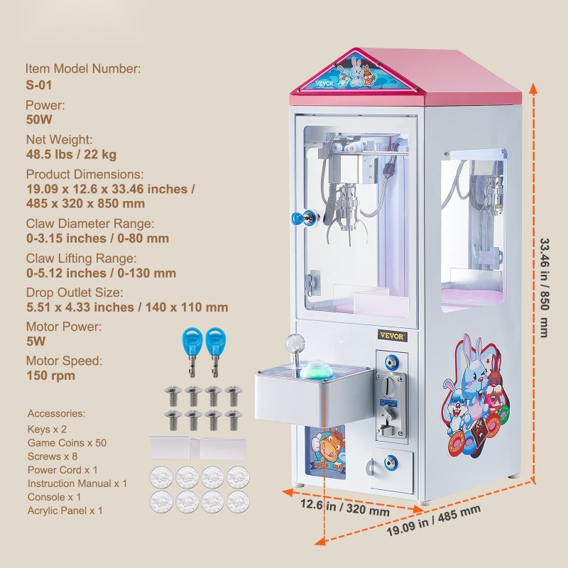 Koura-automaatti teräskouralla säädettävä puristus tukee 25/26/27 mm polettikokoja