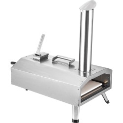 Kannettava ruostumaton teräs ulkouuni 12 tuuman pizzalle monipolttoaine pizzakivi vedenpitävä suojapeite