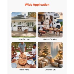 Ulkopizzauuni puu- ja pellettikäyttöinen 12 tuuman pizzakivellä sähköpyörivä musta ruiskumaalattu rauta