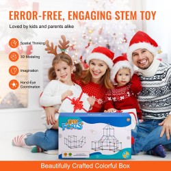 Rakennussarja lapsille 120 osaa 80 keppiä 40 palloa BPA-vapaa