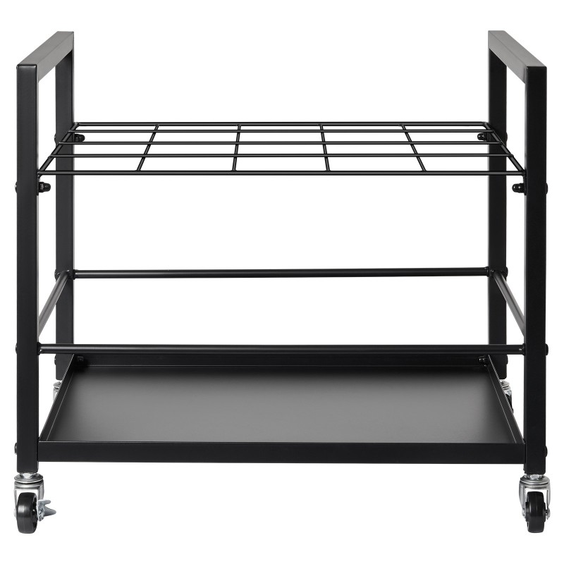 Metallinen piirustusteline 20 lokeroa 90×90 mm neljällä pyörällä joista kaksi lukittavaa