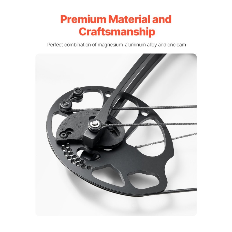 Yhdistelmäjousipaketti musta säädettävä vetopituus 19–30 tuumaa vetojäykkyys 19–70 paunaa oikeakätinen