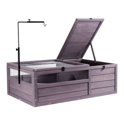 Kilpikonnakoti setripuu 965 x 610 x 330 mm kaksiosainen säädettävä lampunpidike