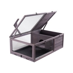 Kilpikonnan asumus seetripuu 2 huoneinen sisä ja ulkokäyttöön ripustettava valaisinpidike 965x610x330 mm