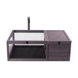 Kilpikonnan asumus seetripuu 2-huoneinen sisä- ja ulkokäyttöön ripustettava valaisinpidike 965x610x330 mm