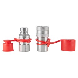 Tasopintainen hydraulinen pikaliitinpari puolituuman NPT-sisäkierteellä hiiliteräs kromipinnoite standardin mukainen yksi pari