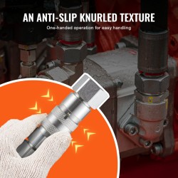 Litteän pinnan hydrauliset pikaliittimet 1/2 tuuman runko 3/4 SAE kromipinnoitettu