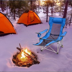 Retkituoli seosteräs verkkokangas 4-portainen selkänoja irrotettava jalkatuki 150 kg kantavuus