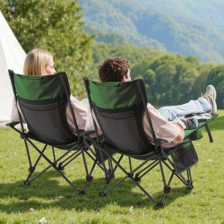 Taitettava lepotuoli 4 asentoa verkkokangas niskatuki irrotettava jalkatuki kantavuus 100 kg