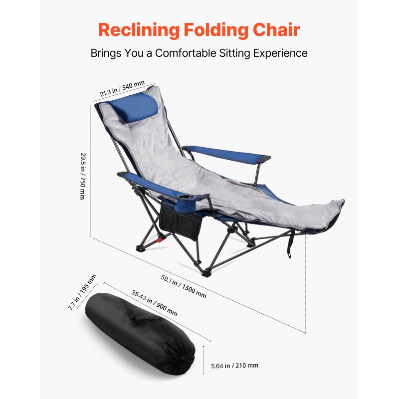 Taitettava lepotuoli neliasentoinen selkänoja verkkokangas irrotettava jalkatuki rautarunko kantavuus 100 kg