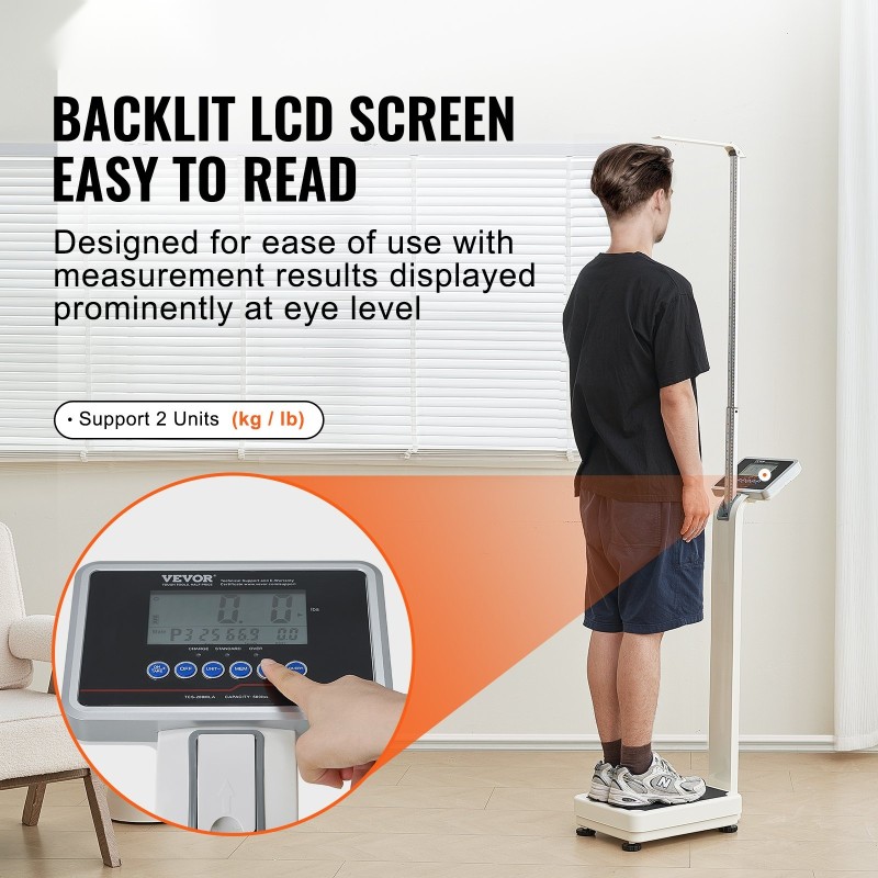 Lääkärivaaka ammattilaiskäyttöön 226,8 kg kapasiteetti pituusalue 88–210 cm