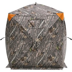 Maastokuvioitu metsästysmaja 150D kangas 270 asteen näkymä 3 ikkunalla 1 2 henkilölle