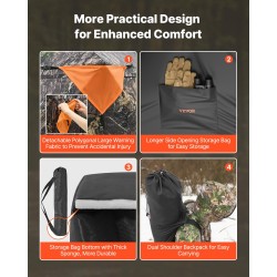 Maastokuvioitu metsästysmaja 150D kangas 270 asteen näkymä 3 ikkunalla 1–2 henkilölle