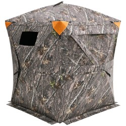 Maastokuvioitu metsästysmaja 150D kangas 270 asteen näkymä 3 ikkunalla 1–2 henkilölle
