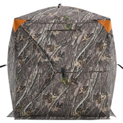 Maastokuvioitu metsästyssuoja 1 2 henkilölle 270 asteen yhden suunnan verkkopaneelit