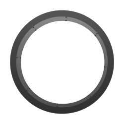 Tulipesän rengas hiiliterästä 1016 mm ulkohalkaisija 914 mm sisähalkaisija 2,5 mm paksuus