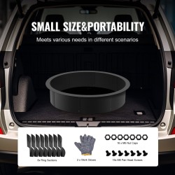 Tulipesärengas hiiliteräs 1016 mm ulkohalkaisija 990 mm sisähalkaisija 216 mm korkeus musta