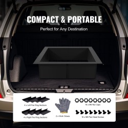 Tulikehä hiiliteräksinen mattamusta neliö 36x36/30x30 tuumaa 10 tuumaa korkea ulkokäyttöön