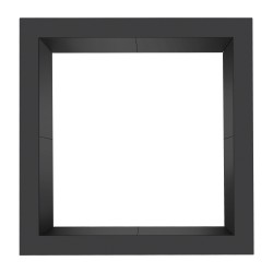 Tulikehä hiiliteräksinen mattamusta neliö 36x36/30x30 tuumaa 10 tuumaa korkea ulkokäyttöön