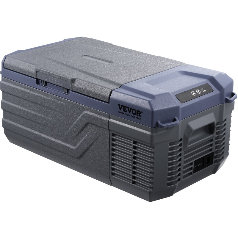 Kompressorijääkaappi 15 L kannettava autoon 12/24V ja 100-240V säädettävä lämpötila