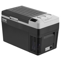 Autokylmälaukku 25 L kompressorilla säädettävä -20–20 °C 12/24 V ja 100–240 V
