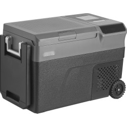 Kannettava autojääkaappi 35 L yhden vyöhykkeen pakastin jääpalakoneella pyörillä 12 24 V