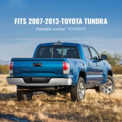 Takapuskuri raskaasta teräksestä kromipinnoitteella astinlauta rekisterikilven valot Toyota Tundra 2007–2013 ilman anturireikiä