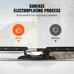 Takapuskuri kromipinnoitettua paksua terästä astinlevyllä kahdella valolla Ford F250 F350 1999–2007