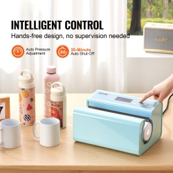 Automaattinen mukilämpöprässi sublimaatioon enintään 887 ml:n mukeille sininen 2-paikkainen