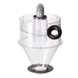 Syklonierotin läpinäkyvä ABS muovinen 4 tuuman liitäntä märkä ja kuivaimureille 18 9 37 85L säiliöille