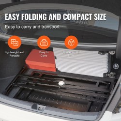 DJ-pöytäteline seosteräksinen taittuva 820 x 495 mm säädettävä 685–855 mm