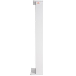 Mediakaappi 8 säädettävää hyllyä 16 lokeroa tilaa 464 CD levylle valkoinen