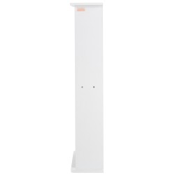 DVD ja CD säilytyskaappi 5 hyllyä säädettävillä hyllyillä valkoinen tilaa jopa 240 CD levylle