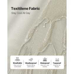 Taitettava ulkolepotuolisetti 2 kpl alumiiniseosrunko Textilene kangas 5 asentoa 181 kg