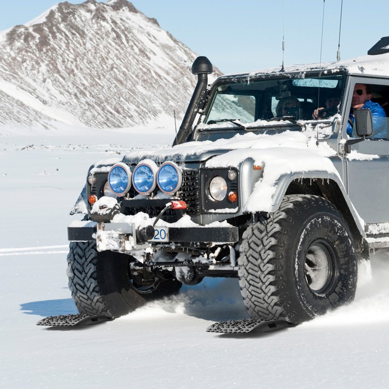 Luistonsuojalevyt polypropeeni 10 tonnin kantavuus lyhyt malli pari musta